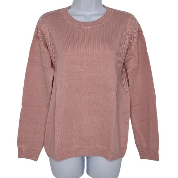 Stitches + Stripes Pink Wool Blend Sweater For Revolve - Picture 3 of 9